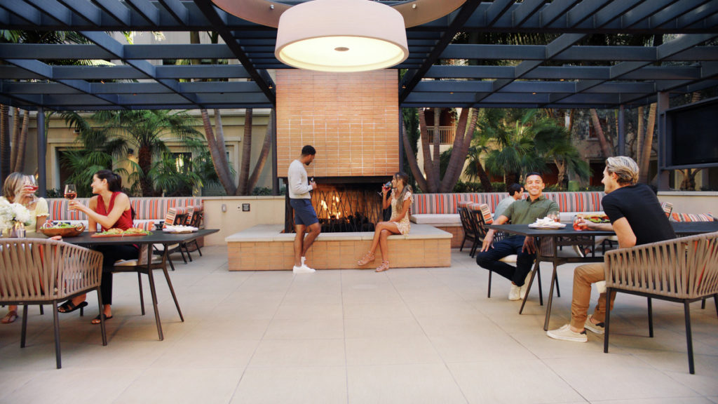 Indoor-Outdoor Fireplace