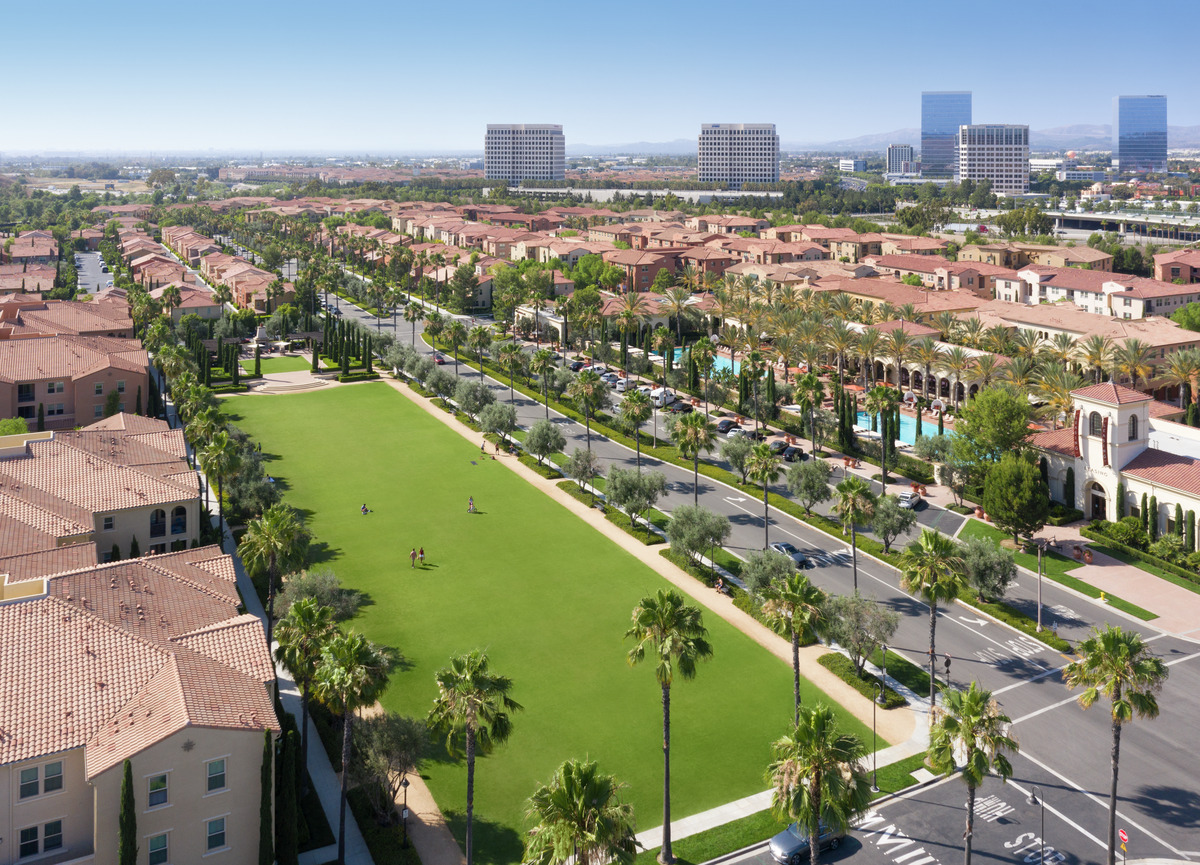 Irvine Spectrum aerial shot