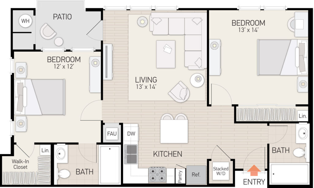 Floor plan of an apartment
