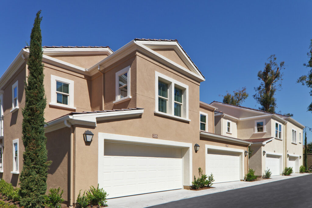 Townhome apartment exterior