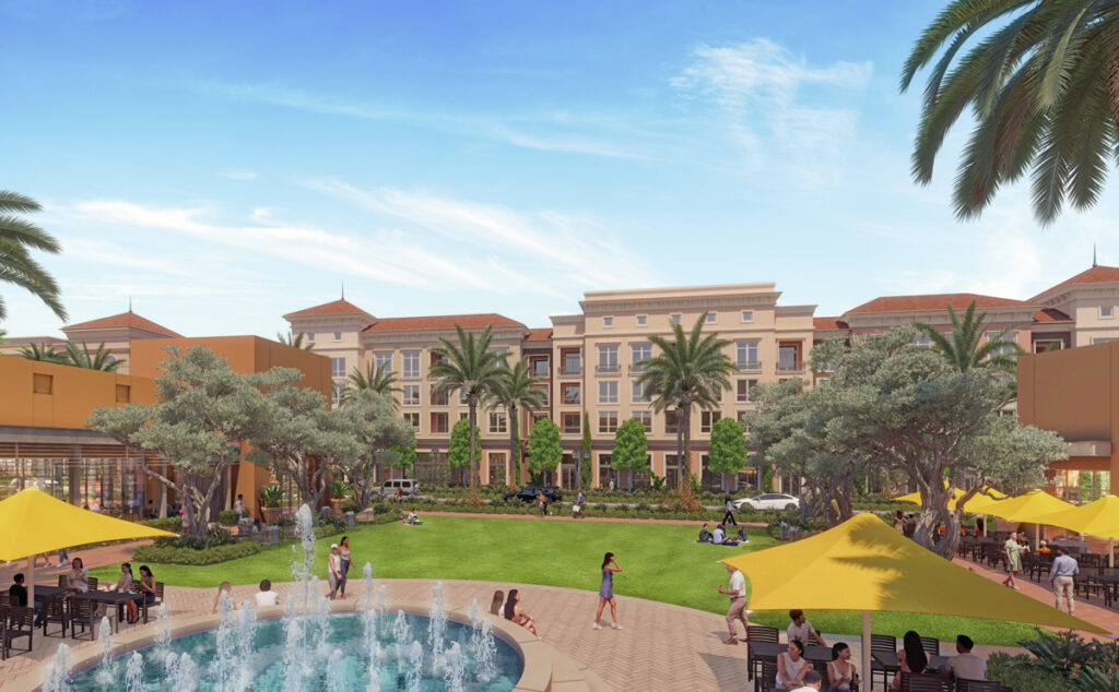 3D rendering of new apartment community for The Market Place