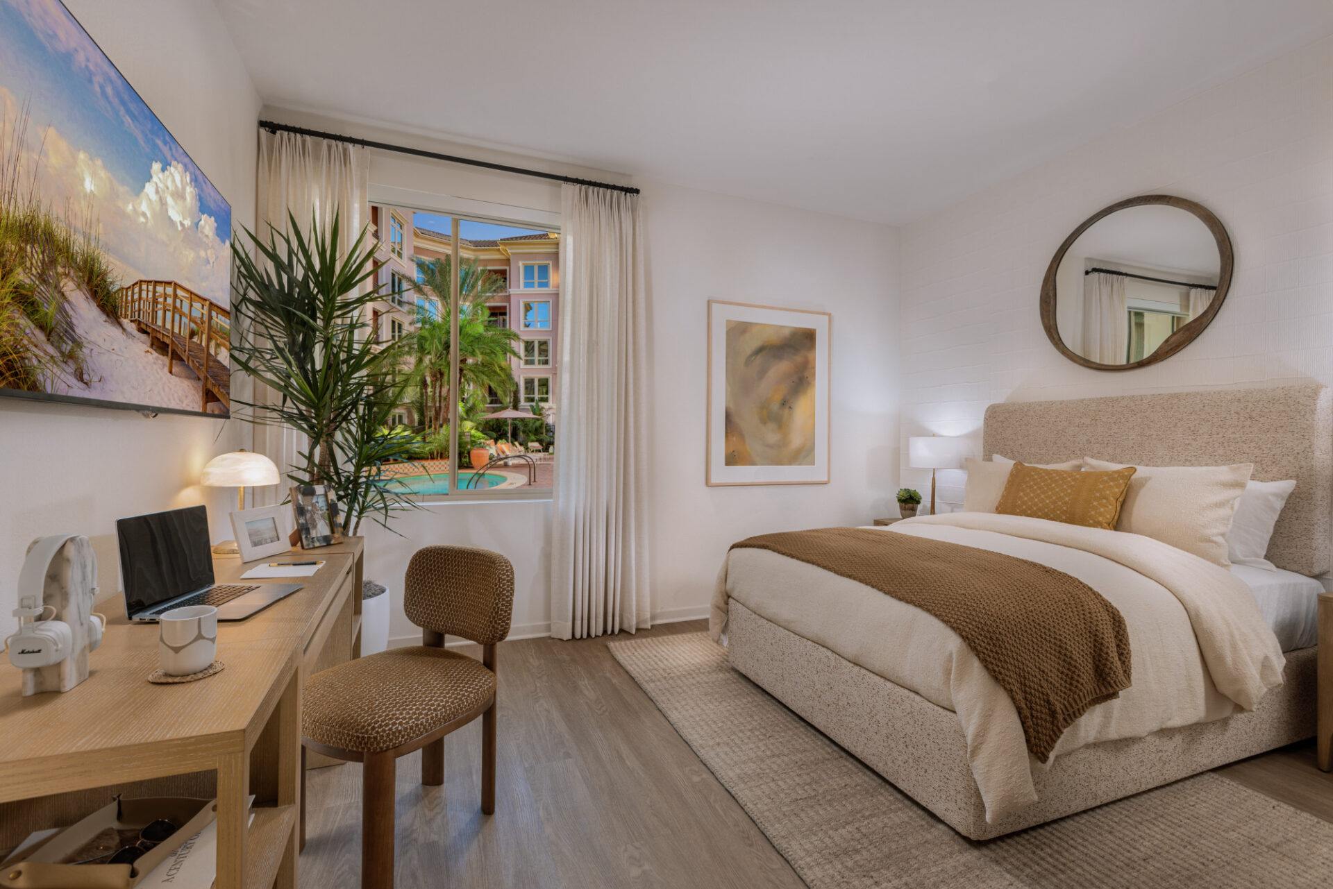 Image of interior view of bedroom at Pacifica Place.